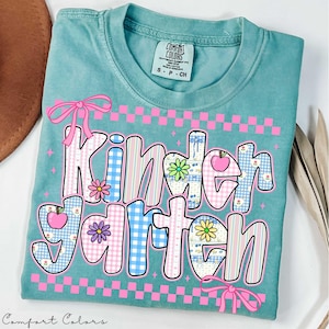 Comfort Colors® Kindergarten Lehrerin Shirt, Kindergarten Shirt, Kindergarten Shirt, Kinder Crew, Kindergarten Lehrerin Schulanfang Shirt, Pre-K Lehrerin