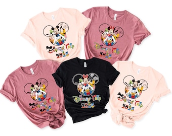 Custom Disneyworld Family Trip Shirt, Disney Family Vacation Shirt, Personalized Family Matching Shirt, Disney Custom Minnie & Mickey Shirt
