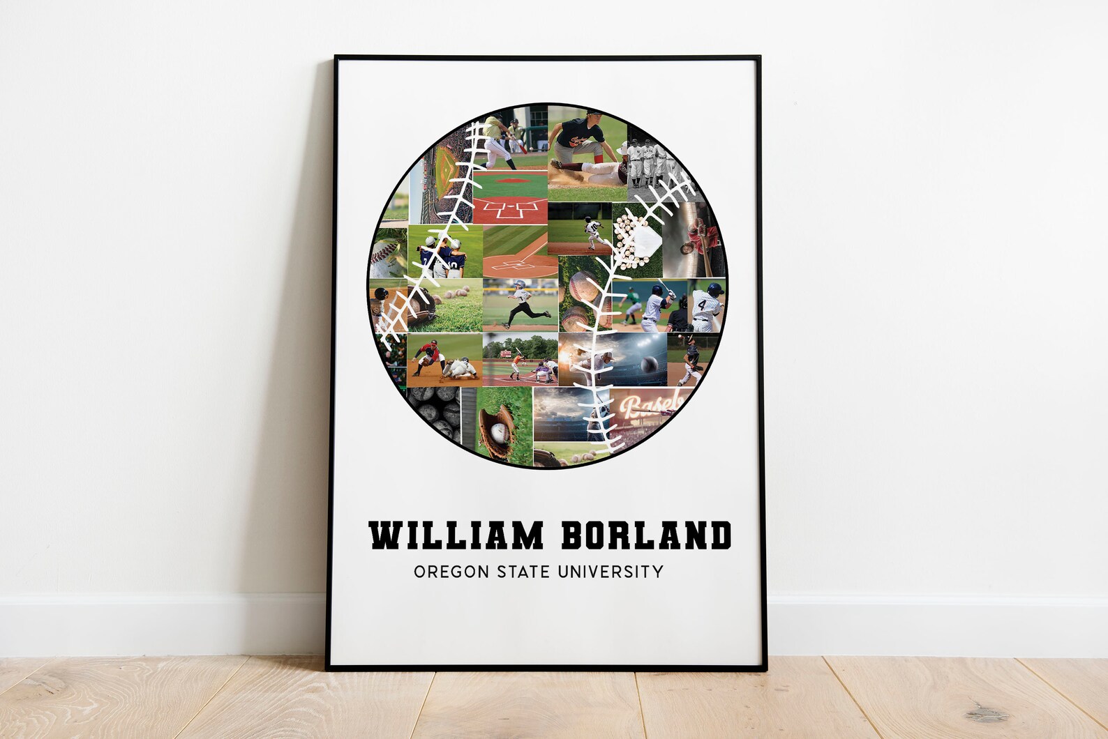 Baseball Photo Collage Printable Senior Night Team Gift - Etsy