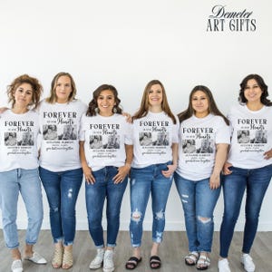 Memorial Photo Shirt, Personalized Funeral Shirt, Forever in Our Hearts Tee, Custom Remembrance Gift, Loss of Loved One Shirt, Sympathy Gift