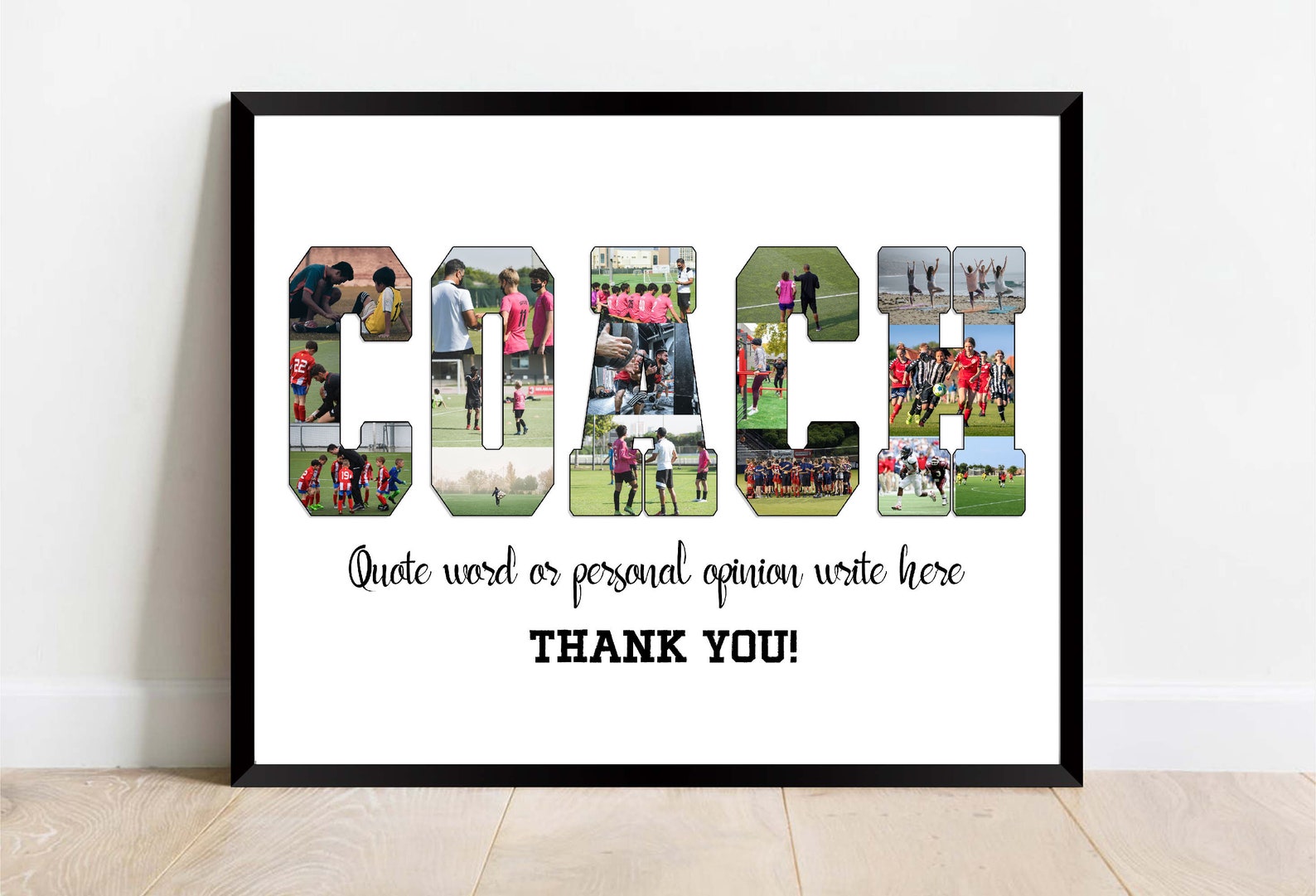 Personalized Coach Gift Coach Photo Collage Football Coach Etsy