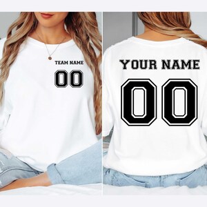 Custom Team Name and Number, Customized Football Shirt, Personalized Soccer Jersey, Custom Baseball Jersey, School Varsity Team Jersey