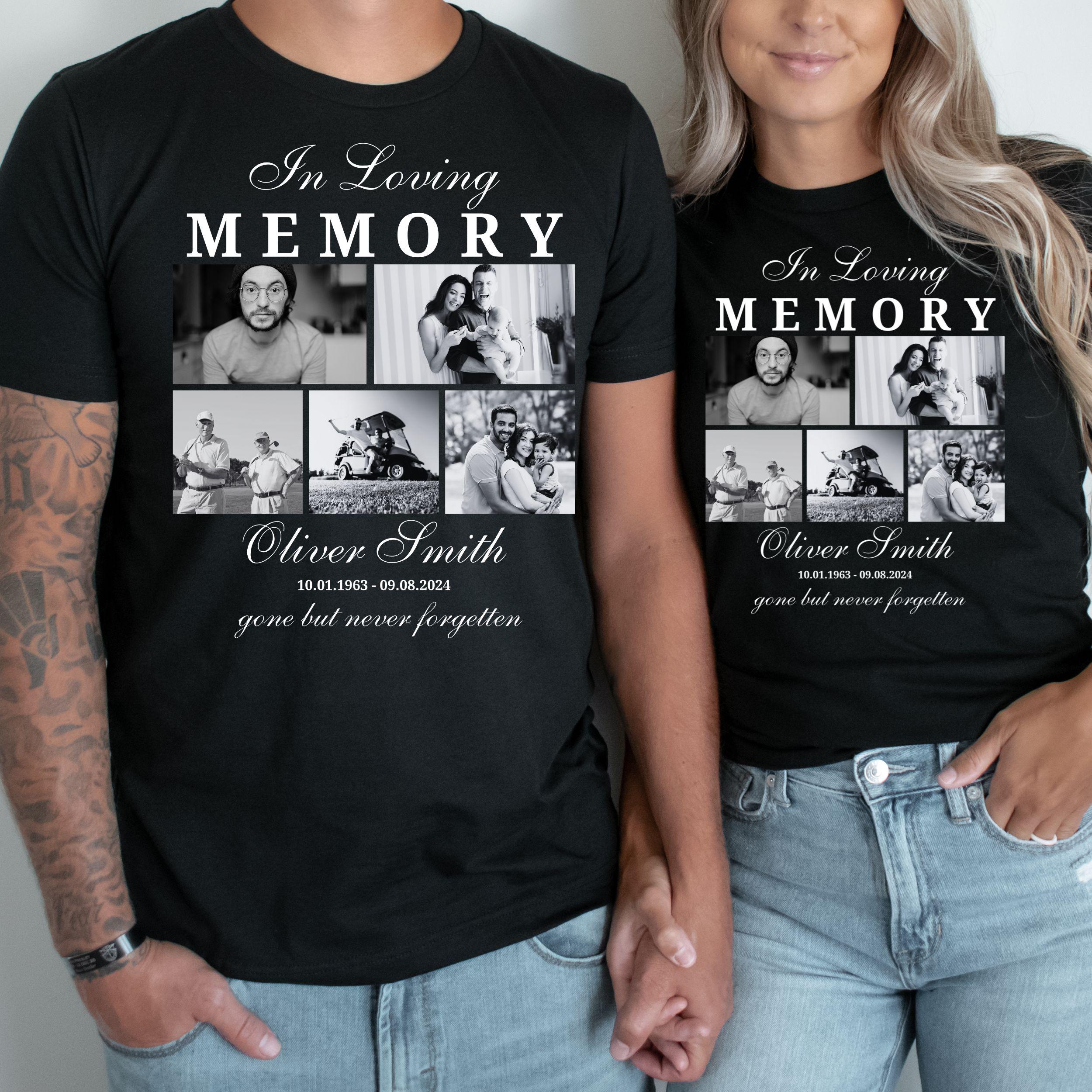 Men's Memorial Shirt, in Loving Memory T-shirt for Him, Custom