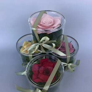 Rosa in carta crespa