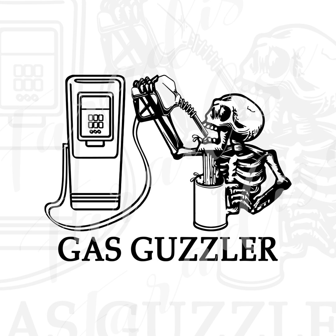 Gas Guzzler PNG Skull Gas Guzzler PNG Skeleton Gas Guzzler Etsy