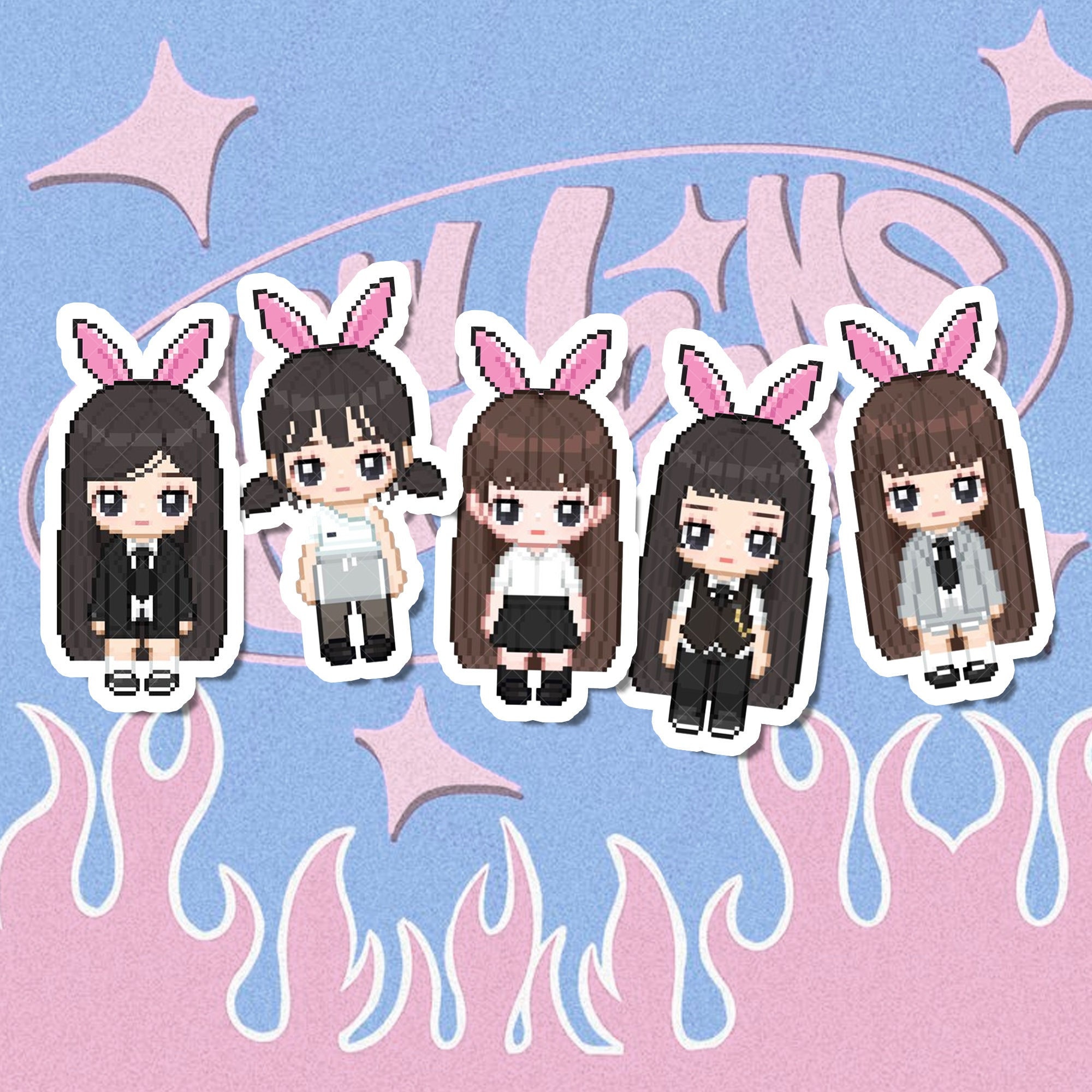 NewJeans Sticker Minji NewJeans Sticker Hanni NewJeans Etsy.de