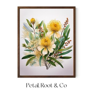 Botanical Australian Wildflowers Printable Art - Instant Download