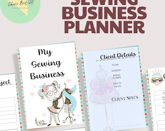 Sewing Business Planner | 25-Page Client & Project Organizer PDF