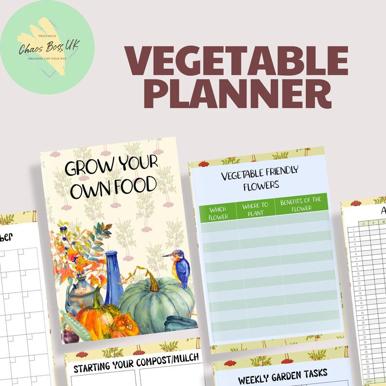 Grow Your Own Food | 110-Page Vegetable Garden Planner PDF image 1