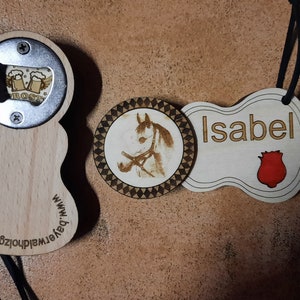 Wooden bottle opener