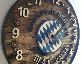 Reloj de pared de madera, reloj, madera recuperada, cada reloj es único