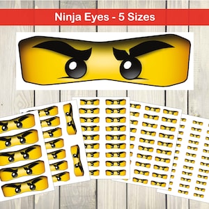 Ninja Eyes: 5 sizes. INSTANT DOWNLOAD (High Resolution)