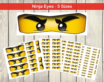 Ninja Augen: 5 Größen. SOFORT-DOWNLOAD (Hohe Auflösung)