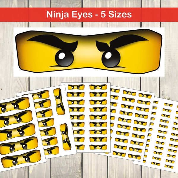 Yeux Ninja : 5 tailles. TÉLÉCHARGEMENT INSTANTANÉ (haute résolution)