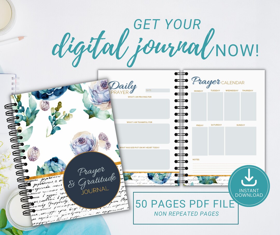 Prayer Journal Printable Prayer Journal PDF Journal - Etsy