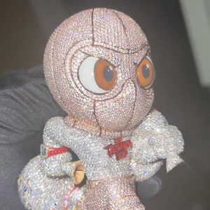 Grande ciondolo con diamanti VVS taglio rotondo 3D in moissanite, ciondolo hip hop da uomo, ciondolo bicolore in argento 925, ciondolo rapper