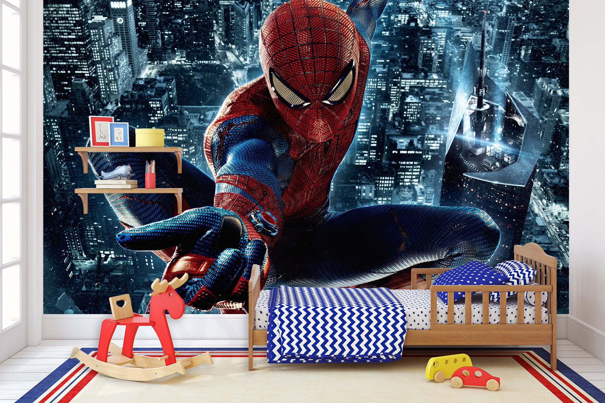 AWESOME SPIDERMAN Wall Mural Wallpaper Etsy