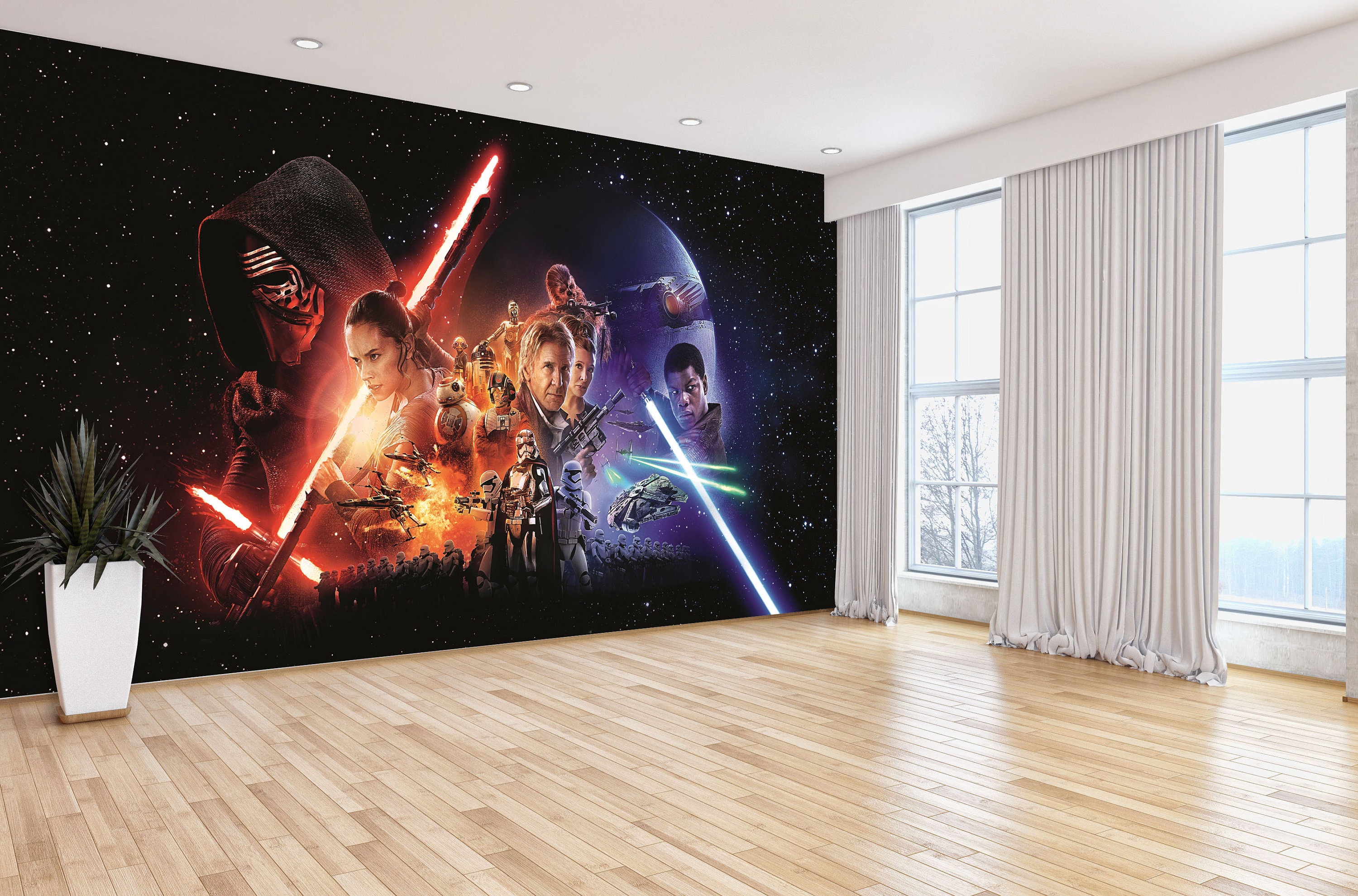 Star Wars The Force Awakens Wall Mural  RoomMates Decor