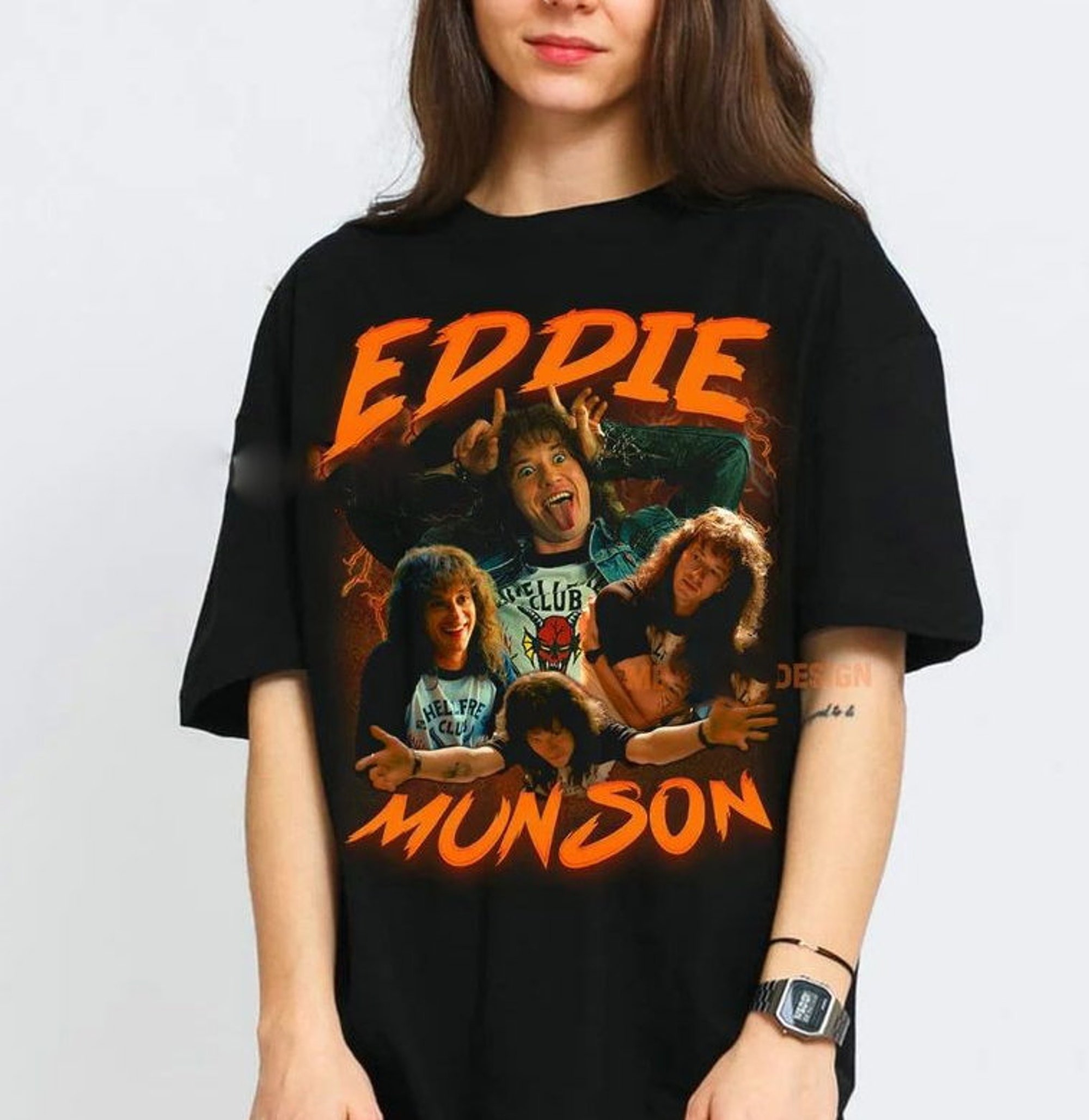 Eddie Shirt, Munson Bootleg 90s Inspired Tee, Joseph Quinn Shirt, Joe Quinn T shirt