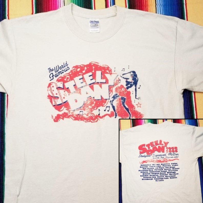 Discover Steely Dan Tour 2006 Sugartooth T Shirt, Steely Dan The World Famous Music T Shirt