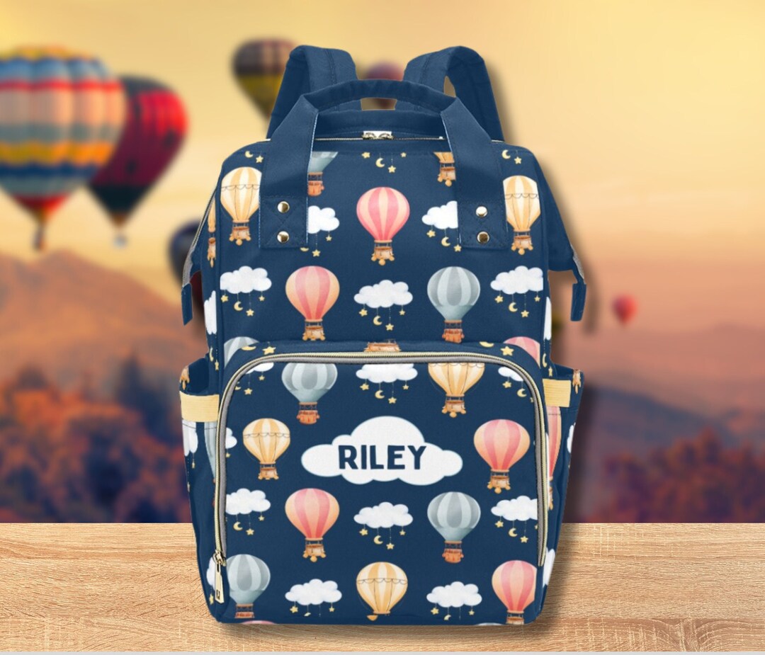 Personalised Unisex Diaper Bagcustom Name Kids Etsy