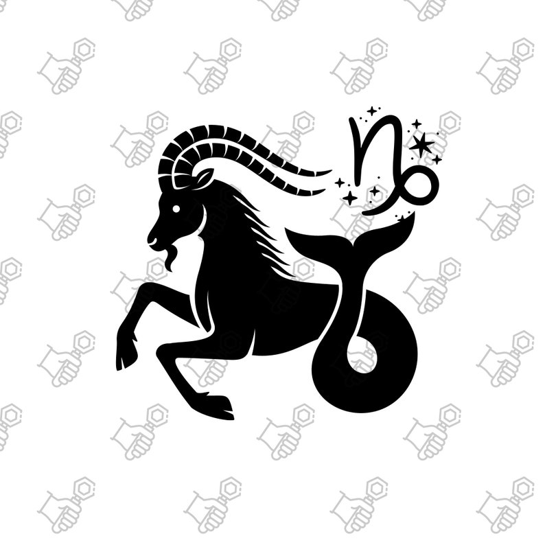 Zodiac Capricorn-pdf-png-image Graphic Digital Download - Etsy
