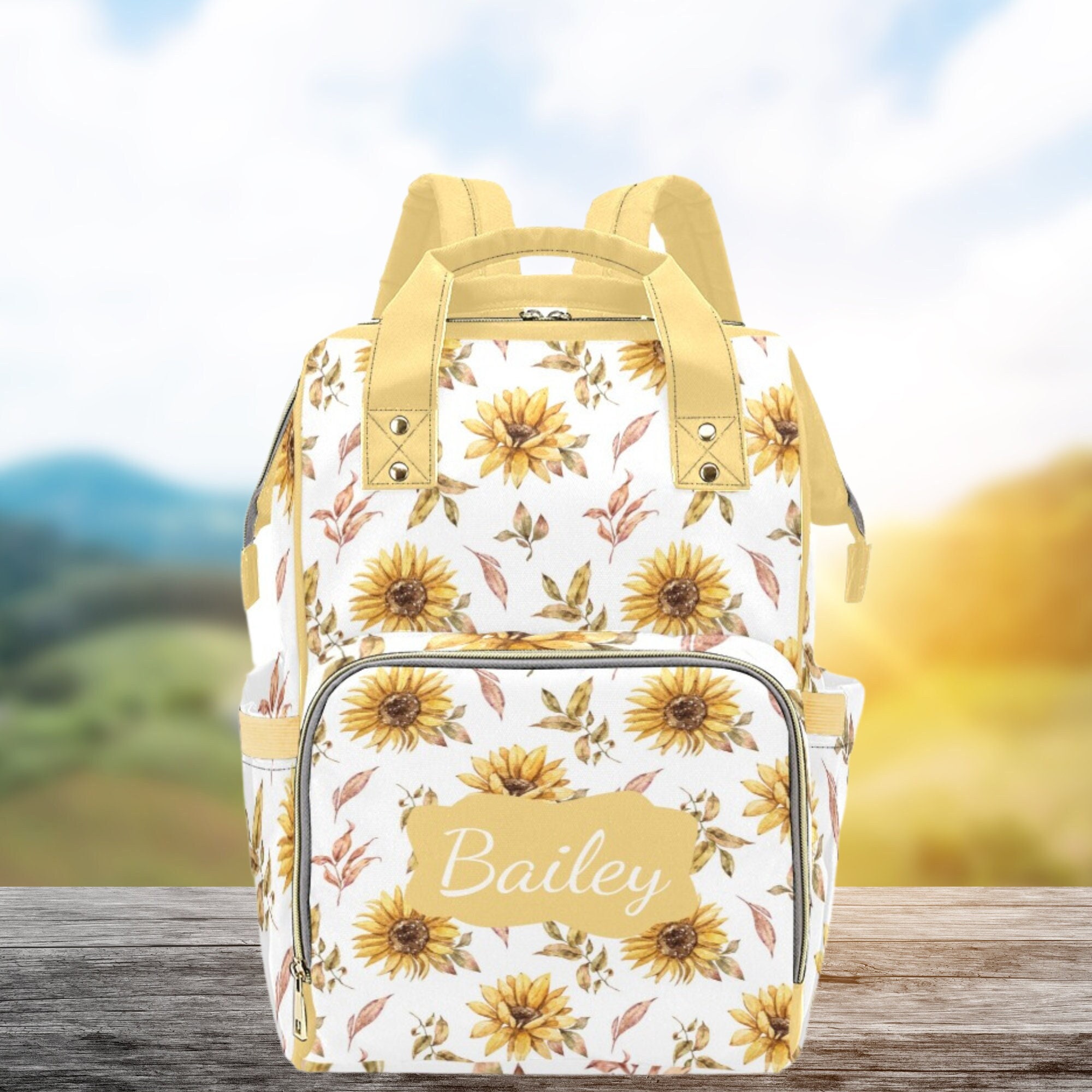 Sunflower diaper bag sale