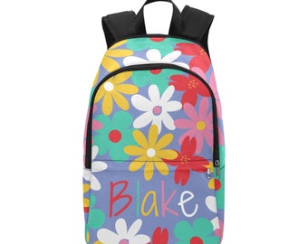 Personalised Floral Kids Backpack-Girls Flower Backpack-Ita Bag For Children