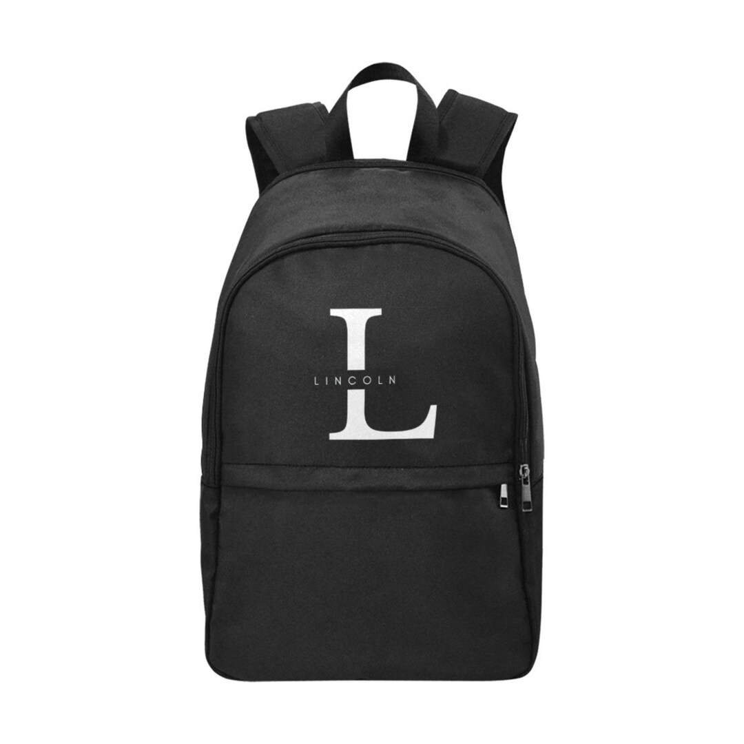 Personalised Monogram Backpackblack School Backpack Custom School Bag