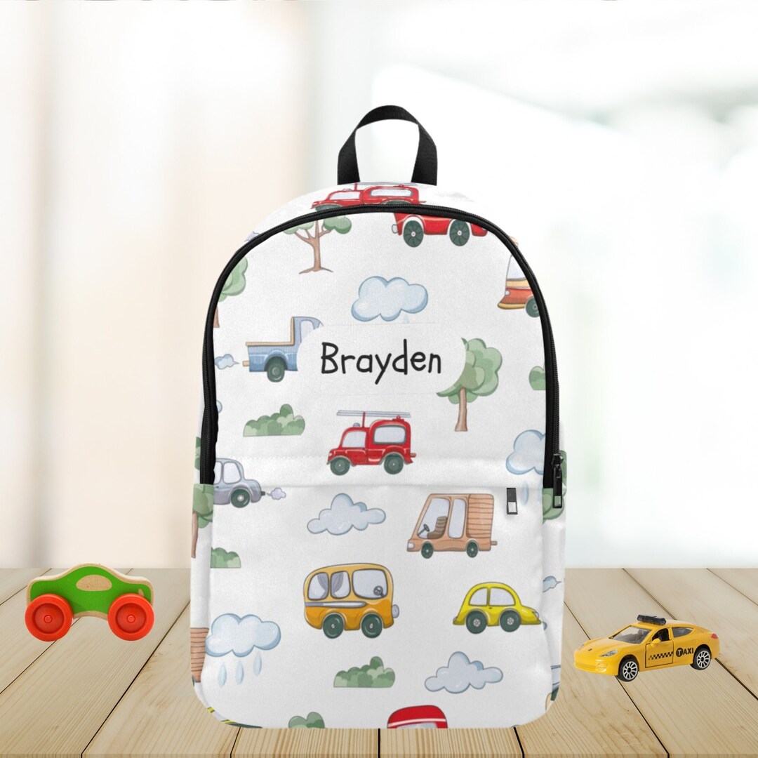 Kids Personalised Backpackcar Name Toddler Backpackita Bag for