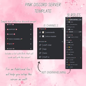 Pink discord Server Template