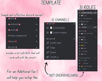 Pink discord Server Template
