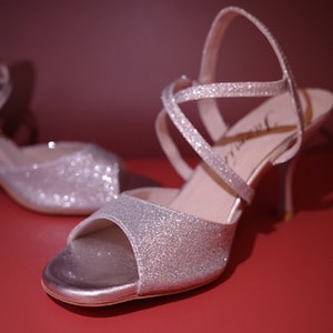 Tango shoes 08 shinny silver leather