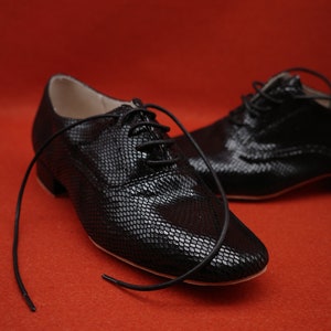 Tango shoes for man, leather, black M03