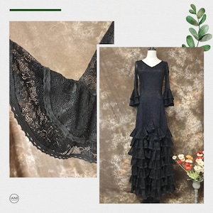 Flamenco dress bielastic lace with lining