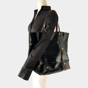 Marni Original Large Patent Genuine Leather Tote Bag