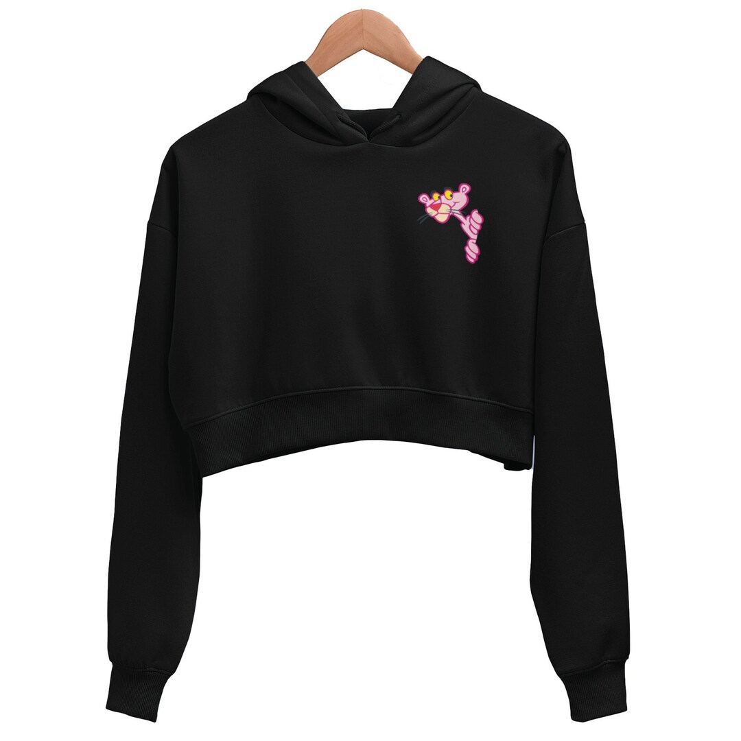 Pink OctoPhant Crop Hoodie