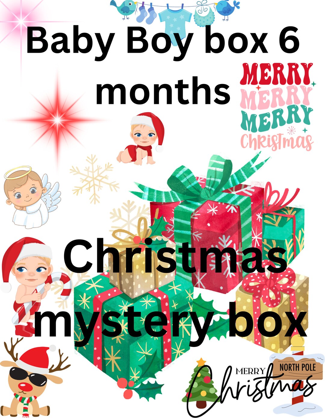 Christmas Mystery Box Baby Boy 6 Months Etsy
