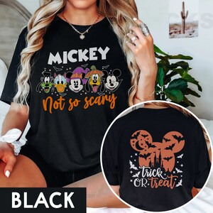 Mickey Not so Scary Shirt Scary Disney Character Halloween Etsy