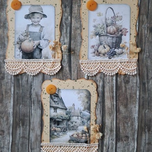 Handmade Journal Karten Herbst