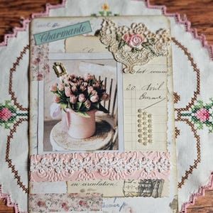 Vintage Journal Karte