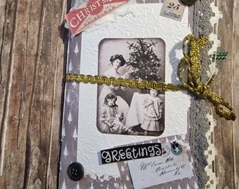 Handmade Vintage Christmas Journal