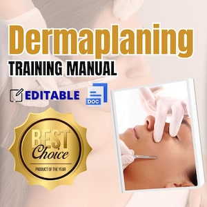 DERMAPLANING Beauty TRAINING MANUAL Digital Word File Beauty Course Editable Template  Downloadable Ebook for Beauty Academies and Clinics