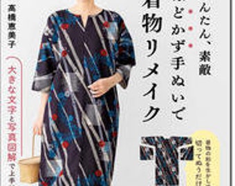Kimono-Remake mit Handwischen + Kostenloser Versand aus Japan!