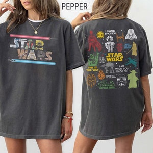 Retro Star Wars Comfort Colors Shirt, Disney Star Wars Shirt, Star Wars Characters Shirt, Disney Trip 2024 Shirt, Retro Disney Shirt