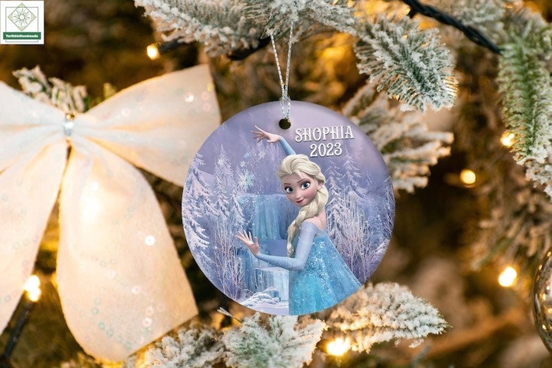 Personalized Elsa Ornament Elsa Frozen Christmas Ornament Etsy