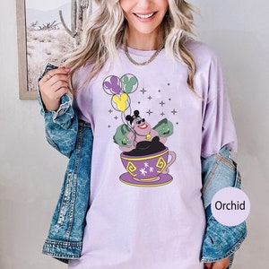 Disney Villains Shirt, Disney Teacup Shirt, Disney Balloon Shirt, Disney Characters Shirt, Cruella Ursula Yzma Shirt, Comfort Colors Shirt