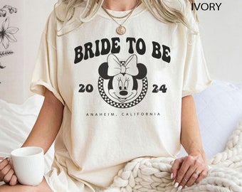 Disney Bridesmaid Shirt, Minnie Bride Shirt, Bride To Be Disney Shirt, Minnie Mouse Shirt, Retro Minnie Shirt, Disneyland Girl Trip Shirt