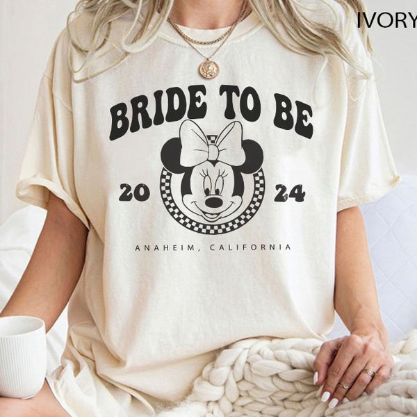 Disney Bridesmaid Shirt, Minnie Bride Shirt, Bride To Be Disney Shirt, Minnie Mouse Shirt, Retro Minnie Shirt, Disneyland Girl Trip Shirt