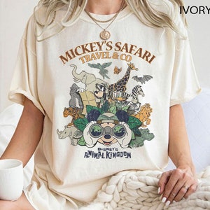 Retro Disney Animal Kingdom Shirt, Mickey and Friends Shirt, Disney Mickey Safari Shirt, Vintage Safari Mode Shirt, Comfort Colors Shirt